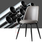 Glam Home Side Chair Metal Legs Upholstered Armless Dining Chair