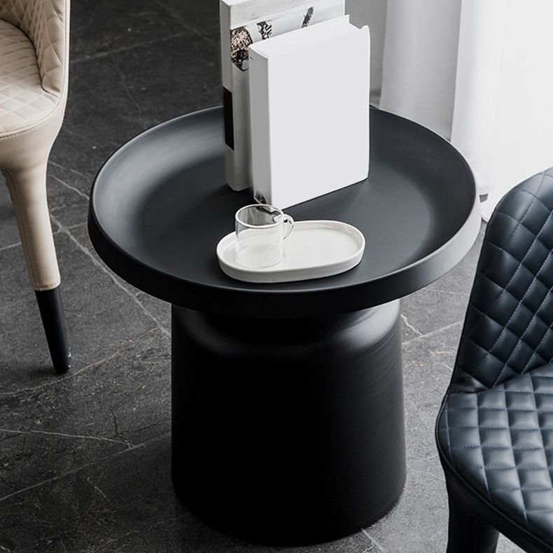 Metallic Sockel Endtabelle Mitte des Jahrhunderts runder Seitentisch