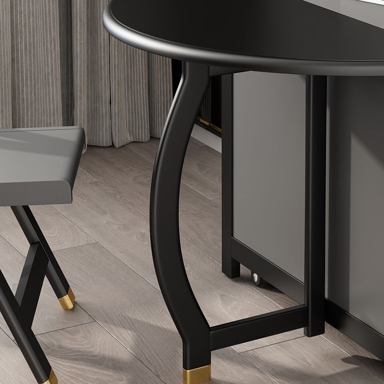 Foldable Rubberwood Dining Table Extendable Round Table with Storage Trestle Base Clearhalo ' dining_table' 'Dining Tables & Seating' 'Dining Tables' 'furn' 'furn_dining_table' 'Furniture' 'furniture_dining_table' 'Kitchen & Dining Furniture' 'kitchen&dining_furn' 'kitchen' 'kitchen_dining_table' 1200x1200_dff1eaa4-8a69-4256-9adc-9133493cd0d0