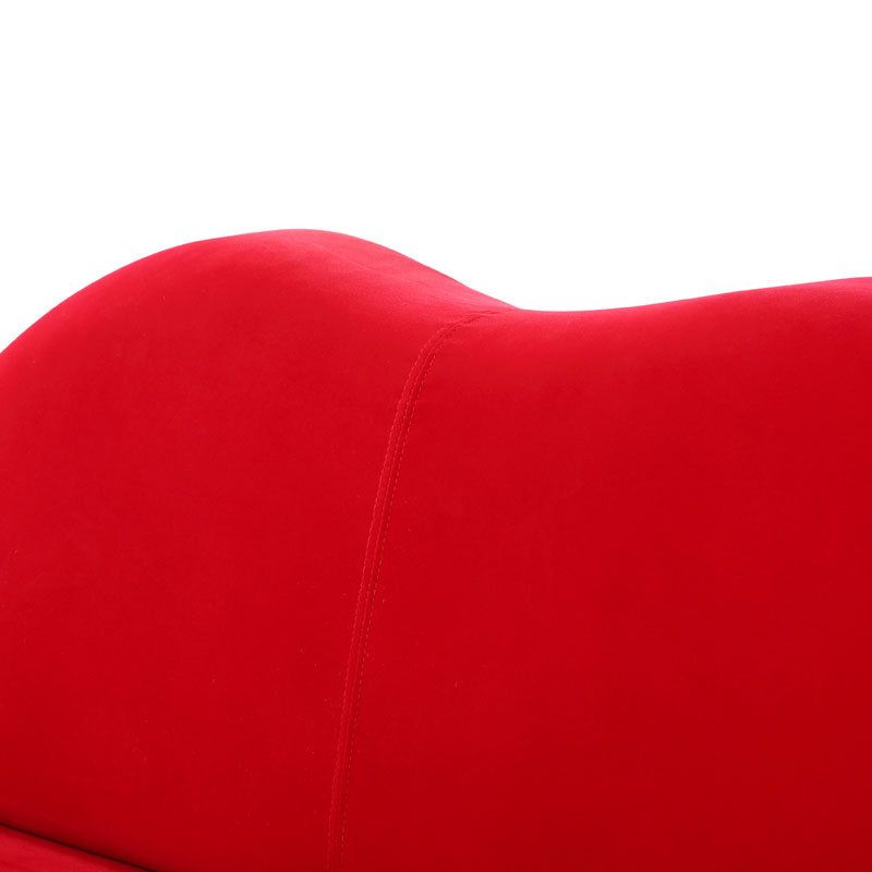 Soft de déclaration modernisme canapé stationnaire sur le thème des lèvres en rouge / or