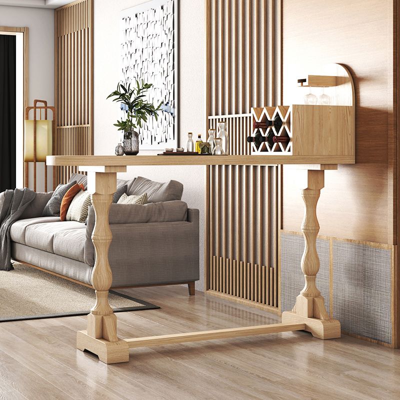 1/2/5 Pieces Irregular Shape Pub Table Set Modern Wooden Counter Table with Set Clearhalo 'Bar Furniture' 'furn' 'furn_home_bar_bar_sets' 'Furniture' 'Home Bars & Bar Sets' 'home_bar_bar_sets' 'Kitchen & Dining Furniture' 1200x1200_dff3c9b7-a116-4d92-b73d-a0e069b0e1dd