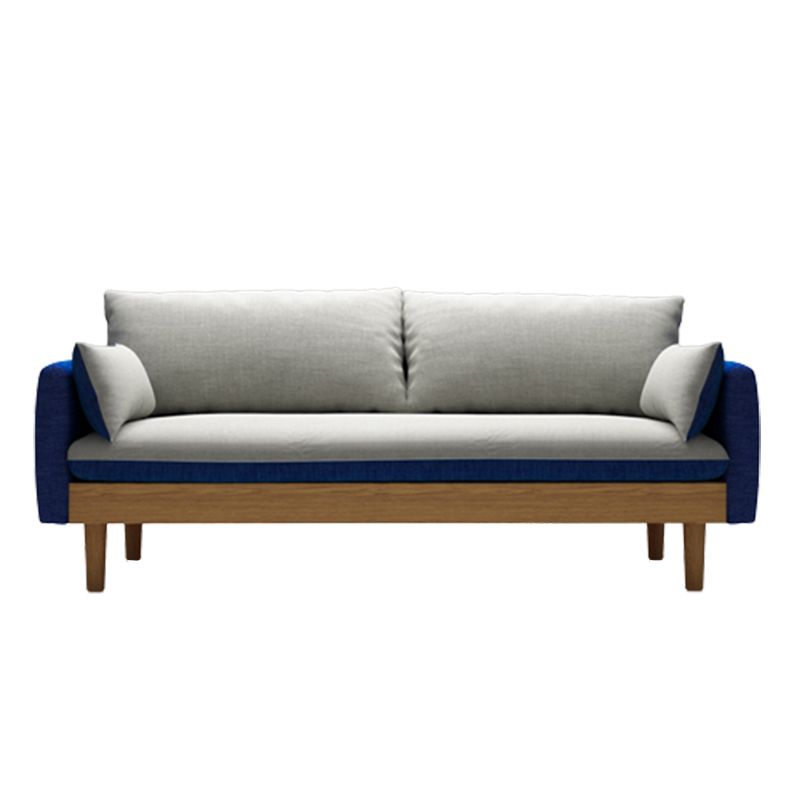 Contemporary Cotton Pillow Top Arm Sofa 29.53"High Loose Back Slipcovered Sofa Clearhalo 'furn' 'furn_sofas' 'Furniture' 'furniture_sofas' 'kitchen' 'kitchen_sofas' 'Living Room Furniture' 'Sofa' 'sofas' 1200x1200_dff3cb0d-4508-4643-b4c9-4b1719bb3d5d