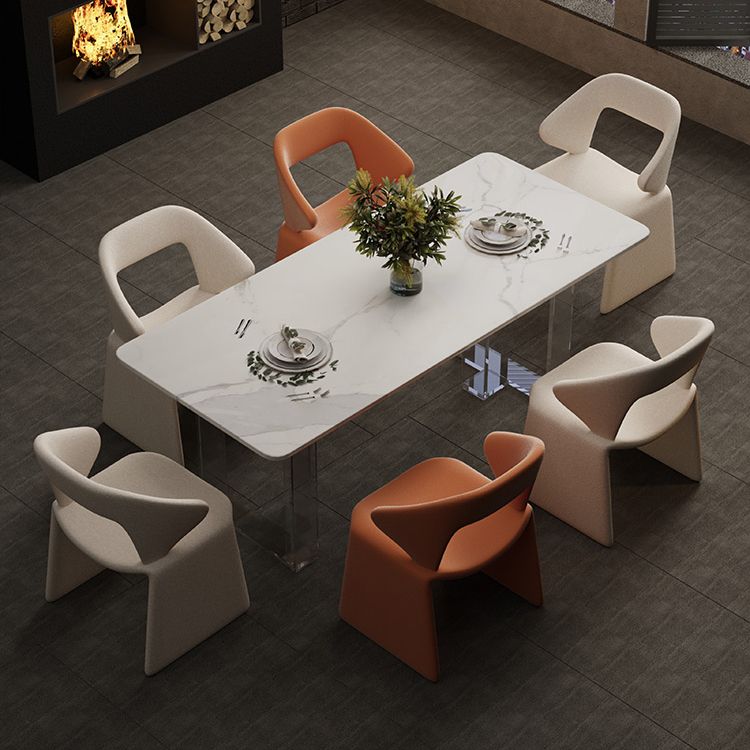 Chaises de restauration et d'accentuation rembourrées et en velours ouvrir en velours pour la maison