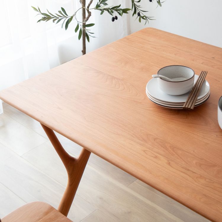 Modern Style Rectangle 4-foot Home Furniture Solid Wood Dining Room Collection Clearhalo ' dining_table' 'Dining Tables & Seating' 'Dining Tables' 'furn' 'furn_dining_table' 'Furniture' 'furniture_dining_table' 'Kitchen & Dining Furniture' 'kitchen&dining_furn' 'kitchen' 'kitchen_dining_table' 1200x1200_dff7495c-091f-447c-b149-c02b6de7a7da