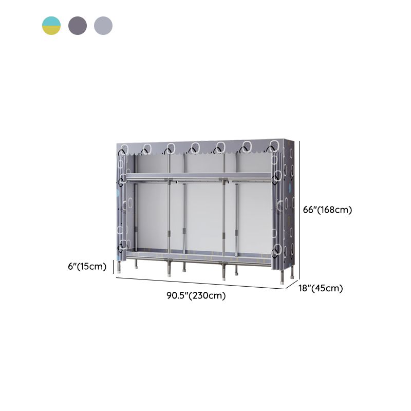 Metallgarderobeschrank mit Regalen modern