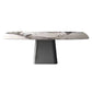 Metal Traditional Luxury Rectangle Table Sintered Stone Indoor Table with Pedestal Base Clearhalo ' dining_table' 'Dining Tables & Seating' 'Dining Tables' 'furn' 'furn_dining_table' 'Furniture' 'furniture_dining_table' 'Kitchen & Dining Furniture' 'kitchen&dining_furn' 'kitchen' 'kitchen_dining_table' 1200x1200_dffa07a3-f8e2-4e25-b2de-700818928ed9