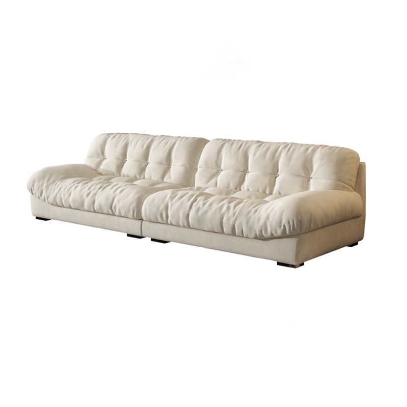 Transitional Modern Biscuit Back Standard Sofa 31.5"High Armless Sofa,Beige Clearhalo 'furn' 'furn_sofas' 'Furniture' 'Living Room Furniture' 'Sofa' 'sofas' 1200x1200_dffa800f-924f-47ff-8b5e-707380cbb450