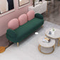 Contemporary Curved Sofa 32.67" High Statement Sofa in Green