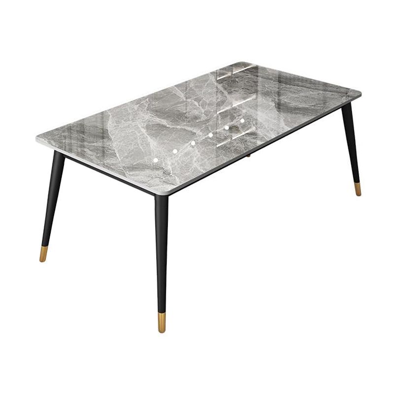 Nordic Style 1/4/5/7 Rectangle Dining Room Set with Leather Chairs Clearhalo 'Dining Room Sets' 'Dining Tables & Seating' 'dining_room_set' 'furn' 'furn_dining_room_set' 'Furniture' 'furniture_dining_room_set' 'Kitchen & Dining Furniture' 'kitchen&dining_furn' 'kitchen' 1200x1200_dfff88d4-2b2a-43de-9591-36da673f67ed