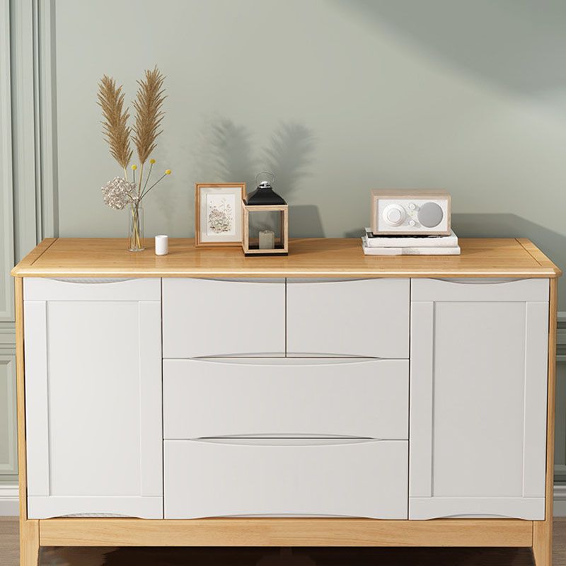 Eigentijdse massief hout dressoirs 4 laden opbergkast dressoir
