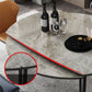 Sintered Stone Top Extendable Round Table for Restaurant Modern Dining Table with Black 4 Legs Clearhalo ' dining_table' 'Dining Tables & Seating' 'Dining Tables' 'furn' 'furn_dining_table' 'Furniture' 'furniture_dining_table' 'Kitchen & Dining Furniture' 'kitchen&dining_furn' 'kitchen' 'kitchen_dining_table' 1200x1200_e001c22b-d904-4cf8-b976-38de80fb4e36