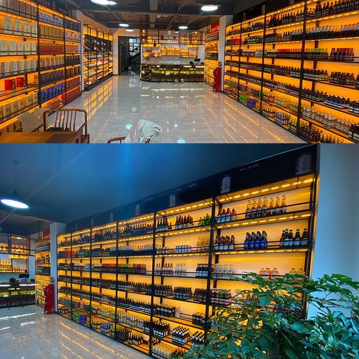 Porte-bouteille à vin industriel en bois Fabriqué le support de bouteille en bois en noir mat