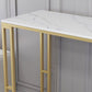 Nordic Glam Style Bar Table 42-inch Height Metal Base Bistro Table for Dining Room Clearhalo 'Bar Furniture' 'Bar Tables' 'bar_tables' 'furn' 'furn_bar_tables' 'Furniture' 'furniture_bar_tables' 'Kitchen & Dining Furniture' 'kitchen&dining_furn' 'kitchen' 1200x1200_e0047c88-9873-44ee-9f47-e1af75b0d20a