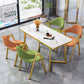 Glam Standard MDF Dining Table Rectangle Shape Dining Table for Kitchen Clearhalo ' dining_table' 'Dining Tables & Seating' 'Dining Tables' 'furn' 'furn_dining_table' 'Furniture' 'furniture_dining_table' 'Kitchen & Dining Furniture' 'kitchen&dining_furn' 'kitchen' 'kitchen_dining_table' 1200x1200_e0048506-ed76-45ae-81b7-79b45d0dc888