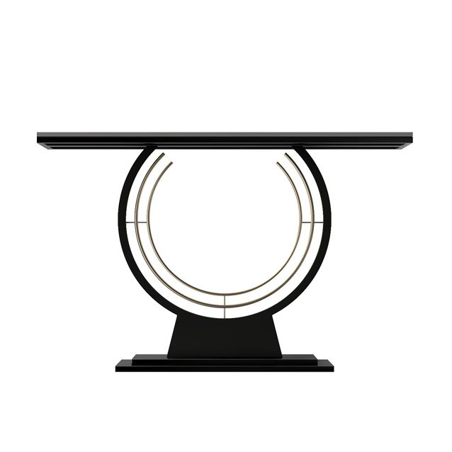 Tavolo da console in pietra moderna Tavolo da rettangolo con scaffale per Hall