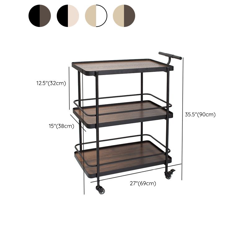35.43 "H Table de préparation à rouleaux rectangulaires modernes