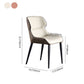 Contemporary Style Wingback Chairs Leather Dining Side Chair for Kitchen