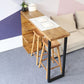 Rectangle Wood Top Counter Table 42-inch Height Industrial Bar Table Clearhalo 'Bar Furniture' 'Bar Tables' 'bar_tables' 'furn' 'furn_bar_tables' 'Furniture' 'furniture_bar_tables' 'Kitchen & Dining Furniture' 1200x1200_e00cdc9e-43d5-4703-b1ed-6b09f7159b0a