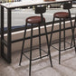 Modern Sintered Stone Bistro Bar Table Rectangle Metal Base Bar Table with Footrest Clearhalo 'Bar Furniture' 'Bar Tables' 'bar_tables' 'furn' 'furn_bar_tables' 'Furniture' 'Kitchen & Dining Furniture' 1200x1200_e00d9d3a-5674-4b35-94b9-643d400f562c