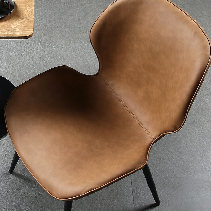 Contemporary Indoor Side Chair Upholstered Wingback Metal Dining Room Chair Clearhalo ' kitchen&dining_furn' 'Dining Chairs' 'Dining Tables & Seating' 'dining_chair' 'furn' 'furn_dining_chair' 'Furniture' 'furniture_dining_chair' 'Kitchen & Dining Furniture' 'kitchen' 1200x1200_e00daeb3-d03f-403a-8b9e-ff2ba1243a8f