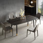 Modern 1/4/5/6/7 Pieces Dining Set Sintered Stone Dining Table with Leather Chairs Clearhalo 'Dining Room Sets' 'Dining Tables & Seating' 'dining_room_set' 'furn' 'furn_dining_room_set' 'Furniture' 'furniture_dining_room_set' 'Kitchen & Dining Furniture' 1200x1200_e00df562-a9ad-4461-bad9-6f423c62fa2b