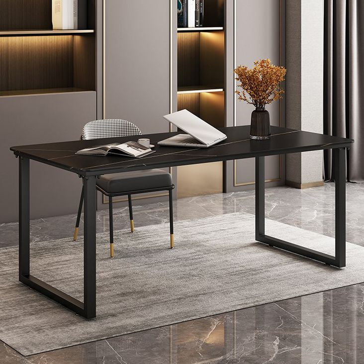 Scrivania per ufficio in stile moderno Sinterizzato Sinterato rettangolo di rettangolo per uso domestico