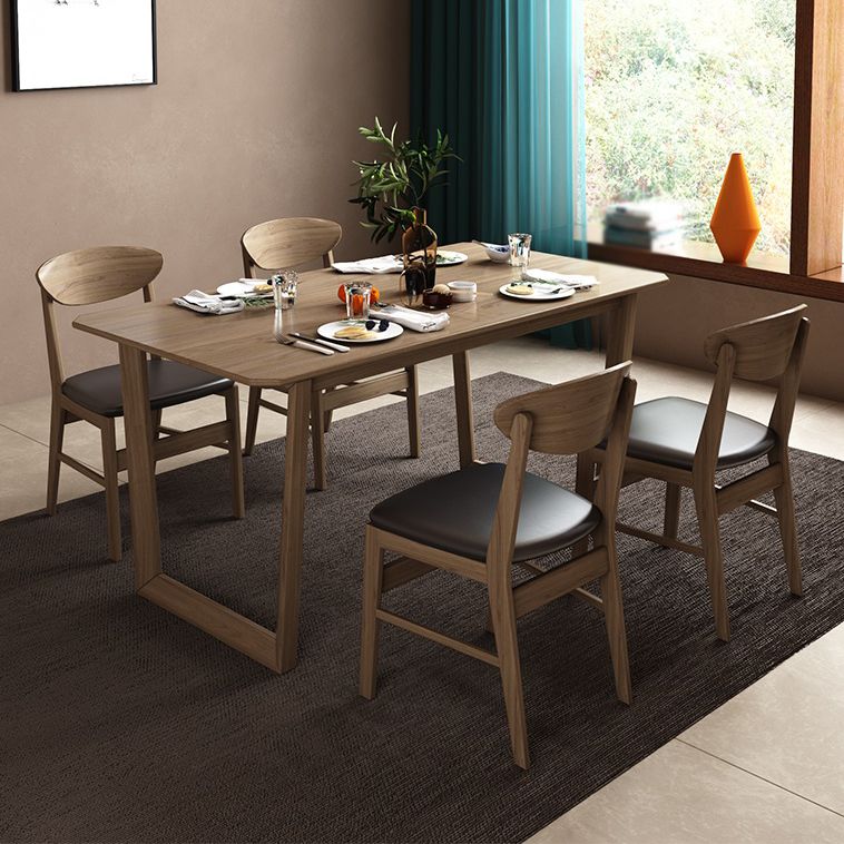 Modern Design 1/2/5/7 Pieces Furniture Solid Wood Dining Table and Chairs for Kitchen Clearhalo 'Dining Room Sets' 'Dining Tables & Seating' 'dining_room_set' 'furn' 'furn_dining_room_set' 'Furniture' 'furniture_dining_room_set' 'Kitchen & Dining Furniture' 'kitchen&dining_furn' 'kitchen' 1200x1200_e00fe612-c560-4dd4-8b83-e42be14a04ed