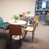 Round Tulip Base Modern Dining Table Two-Color Fixed Table with Sintered Stone Clearhalo ' dining_table' 'Dining Tables & Seating' 'Dining Tables' 'furn' 'furn_dining_table' 'Furniture' 'furniture_dining_table' 'Kitchen & Dining Furniture' 'kitchen&dining_furn' 'kitchen' 'kitchen_dining_table' 1200x1200_e0104ce2-cc0f-4f1b-a4c3-f13c53dca407
