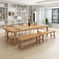 Rectangle Trestle Dining Table Modern Pine Wood Table for Living Room Clearhalo 'Dining Tables & Seating' 'Dining Tables' 'dining_table' 'furn' 'furn_dining_table' 'Furniture' 'Kitchen & Dining Furniture' 1200x1200_e0105907-3055-4085-bbe5-8d4f3a594b67