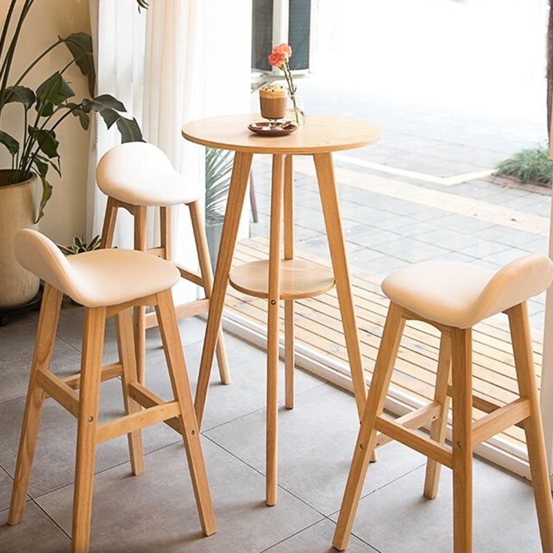Scandinavia Style Bar-stool Linen Blend Seat Wooden Legs for Kitchen Bar Clearhalo 'Bar Furniture' 'Bar Stools' 'bar_stools' 'furn' 'furn_bar_stools' 'furniture_bar_stools' 'Kitchen & Dining Furniture' 'kitchen&dining_furn' 'kitchen' 'kitchen_furn' Furniture' 1200x1200_e013bbfa-a9f2-4b8b-89a5-3d5ffa4ca4ef
