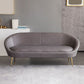Faux Leather Sofa Mid Century Modern 30.31" High Curved Sofa Clearhalo 'furn' 'furn_sofas' 'Furniture' 'furniture_sofas' 'kitchen' 'kitchen_sofas' 'Living Room Furniture' 'Sofa' 'sofas' 1200x1200_e0141d86-a366-4c7d-910d-7d5730b91cd0