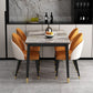 Glam Iron Dining Table Set 1/2/5/7 Pieces Rectangle Dinette Set with Sintered Stone Top Clearhalo 'Dining Room Sets' 'Dining Tables & Seating' 'dining_room_set' 'furn' 'furn_dining_room_set' 'Furniture' 'Kitchen & Dining Furniture' 1200x1200_e014bf43-7451-4f7b-9a3a-1baa18159718
