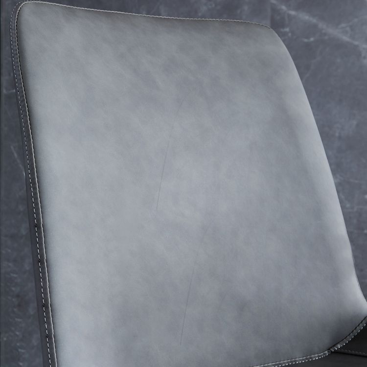 Restaurant Contemporary Leather Side Chair Solid Back Dining Chair Clearhalo ' kitchen&dining_furn' 'Dining Chairs' 'Dining Tables & Seating' 'dining_chair' 'furn' 'furn_dining_chair' 'Furniture' 'furniture_dining_chair' 'Kitchen & Dining Furniture' 'kitchen' 1200x1200_e01651bf-2464-4c47-a843-bc75a7c1d847