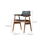 Chaise de bras contemporain en bois ouvert à l'arrière pour salle à manger chaise pour intérieur