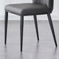 Industrial Side Chair Solid Back Metal Dining Room Chair for Dining Room