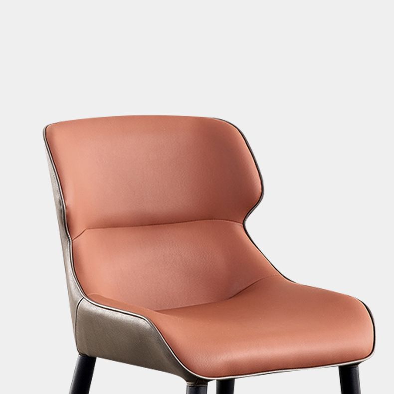 Indoor Industrial Arm Chair Metal Wingback Upholstered Dining Room Chair (Set of 2) Clearhalo ' kitchen&dining_furn' 'Dining Chairs' 'Dining Tables & Seating' 'dining_chair' 'furn' 'furn_dining_chair' 'Furniture' 'furniture_dining_chair' 'Kitchen & Dining Furniture' 'kitchen' 1200x1200_e01b85a3-1890-4f44-90a0-f08e06f989dd