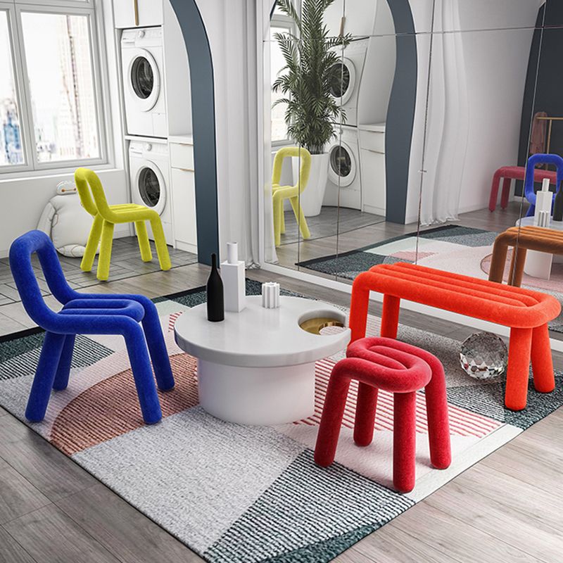 Contemporary Style Dining Chairs Armless Side Chairs with Metal Legs for Kitchen Clearhalo ' kitchen&dining_furn' 'Dining Chairs' 'Dining Tables & Seating' 'dining_chair' 'furn' 'furn_dining_chair' 'Furniture' 'furniture_dining_chair' 'Kitchen & Dining Furniture' 'kitchen' 1200x1200_e01baabb-b318-468b-b553-be296107582e