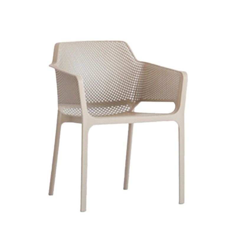 Plastic stapel eetgelegenheid fauteuil glam