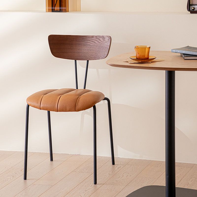 Industrial Dining Chair Kitchen Armless Chairs with Metal Legs Clearhalo 'Dining Chairs' 'Dining Tables & Seating' 'dining_chair' 'furn' 'furn_dining_chair' 'Furniture' 'furniture_dining_chair' 'Kitchen & Dining Furniture' 1200x1200_e01e8d00-8e8e-47ce-9215-7abf057277b6