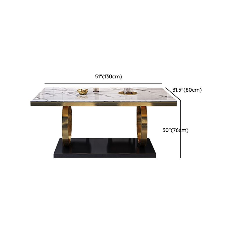 1/3/5/7 Piece Faux Marble Top Rectangle Room meubles de meubles