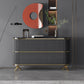 Glam Stone Top Sideboard Engineered Wood Side Board with Gold Legs Clearhalo 'buffet_sideboard' 'Buffets & Sideboards' 'furn' 'furn_buffet_sideboard' 'Furniture' 'Kitchen & Dining Furniture' 1200x1200_e01ed0e4-a41d-4925-96d7-41322f85ff68