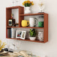 Scandinavian Manufactured Wood Floating Bookcase 23.6"H Bookcase