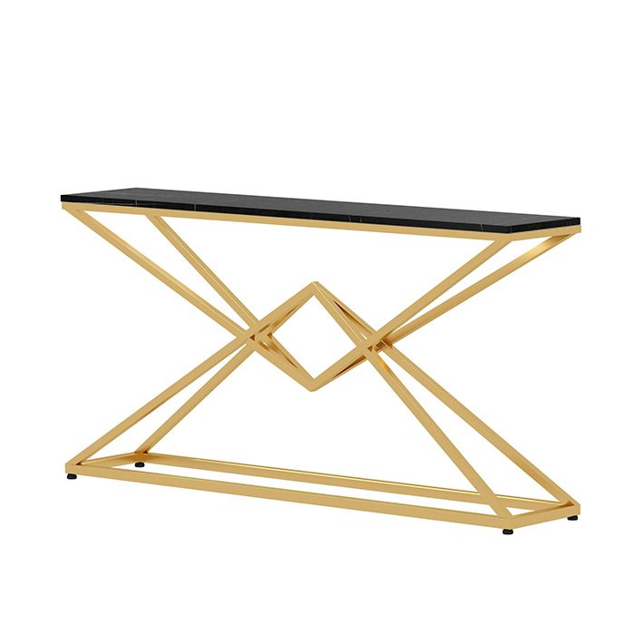 Tabla de acento de consola moderna Table de sofá rectángulo de acabado antiguo