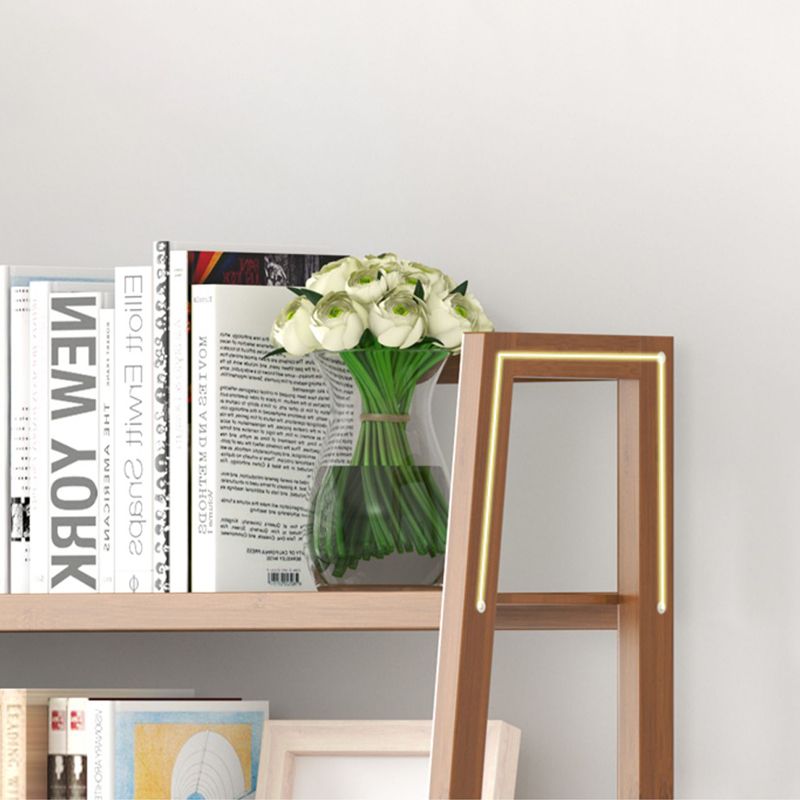 Modern Open Back Ladder boekenplank Engineered houten boekenkast met planken