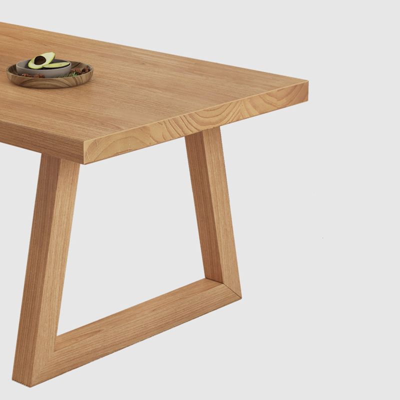 Moderne eetgelegenheid 1/3/4/5/6/7 PCS Massieve houten eettafel en stoelen in natuurlijk