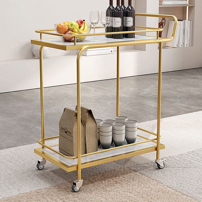 Modern Open Storage Prep Table Rectangular Rolling Kitchen Trolley Clearhalo 'furn' 'furn_kitchen_islands_carts' 'Furniture' 'Kitchen & Dining Furniture' 'Kitchen Islands & Carts' 'kitchen_islands_carts' 1200x1200_e020b6e8-bde1-4ae1-97d2-a7d90cc03ab3
