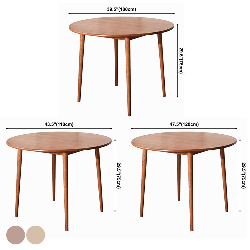 Solid Wood Double Pedestal Dining Table Simplicity Style Round Dinette Table Clearhalo ' dining_table' 'Dining Tables & Seating' 'Dining Tables' 'furn' 'furn_dining_table' 'Furniture' 'furniture_dining_table' 'Kitchen & Dining Furniture' 'kitchen&dining_furn' 'kitchen' 'kitchen_dining_table' 1200x1200_e0224616-cf5e-4907-83c7-91108ad60101