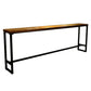 1/2/9 Pieces Industrial Solid Wood Bar Table Set Rectangular Counter Set for Home Use