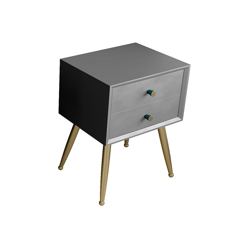 Glam imitazione in legno comodini di stoccaggio gambe incluse comodino da letto