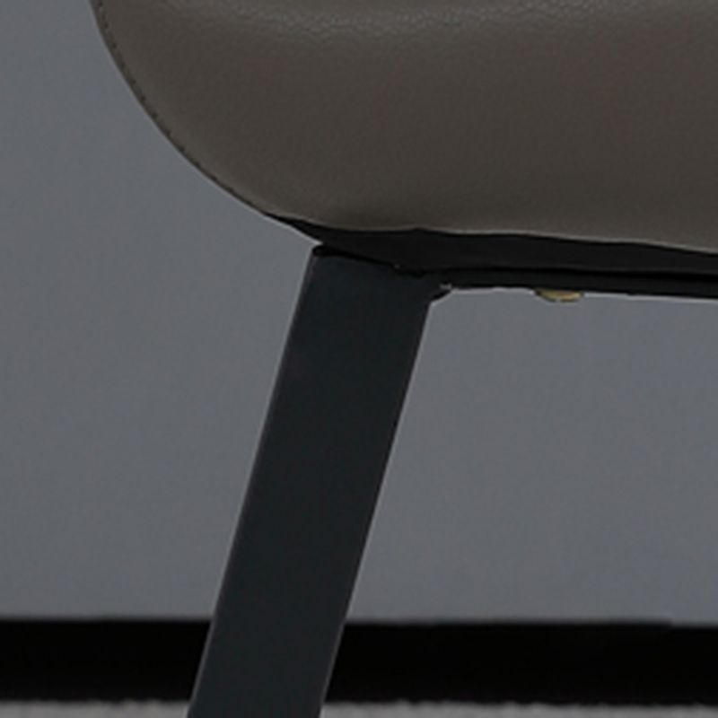 Chaises de salle à manger contemporaines chaises de salle à manger sans bras en cuir pour la maison